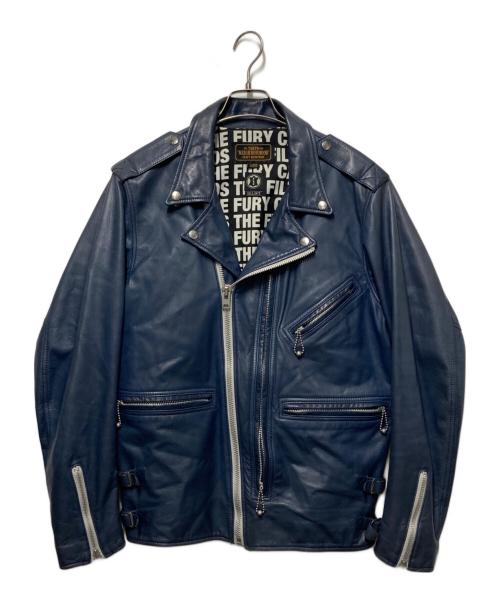 NEIGHBORHOOD（ネイバーフッド）NEIGHBORHOOD (ネイバーフッド) SELL OUT ライダースジャケット ブルー サイズ:Ｌの古着・服飾アイテム