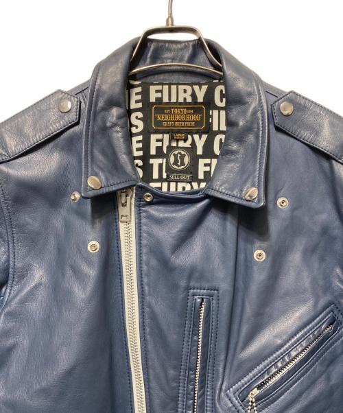 NEIGHBORHOOD（ネイバーフッド）NEIGHBORHOOD (ネイバーフッド) SELL OUT ライダースジャケット ブルー サイズ:Ｌの古着・服飾アイテム