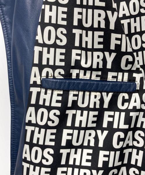 NEIGHBORHOOD（ネイバーフッド）NEIGHBORHOOD (ネイバーフッド) SELL OUT ライダースジャケット ブルー サイズ:Ｌの古着・服飾アイテム