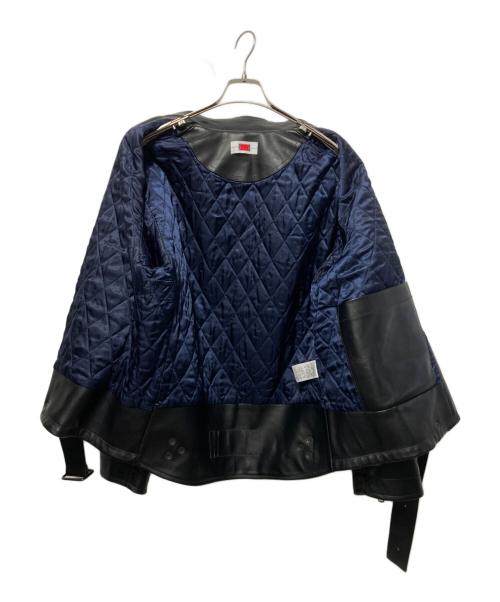 BY H（バイ エイチ）BY H (バイ エイチ) レザージャケット ブラック サイズ:freeの古着・服飾アイテム