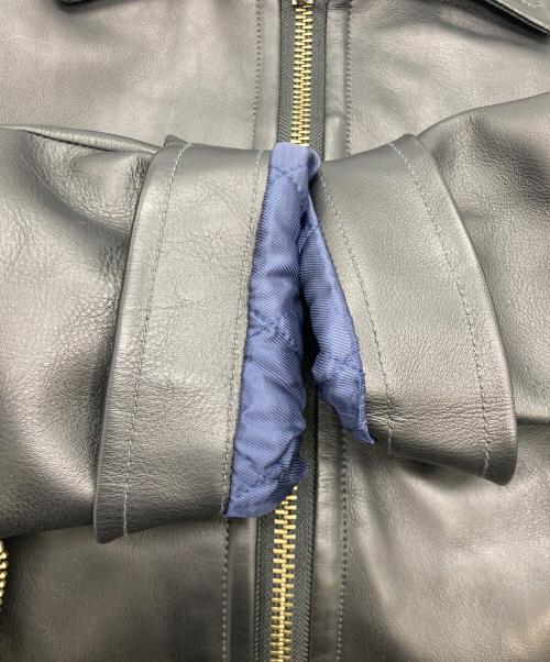 BY H（バイ エイチ）BY H (バイ エイチ) レザージャケット ブラック サイズ:freeの古着・服飾アイテム