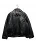 BY H（バイ エイチ）の古着「レザージャケット」｜ブラック