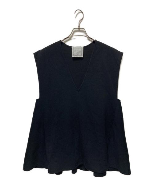 BEARDSLEY（ビアズリー）BEARDSLEY (ビアズリー) ブークレフレアベスト ブラック サイズ:freeの古着・服飾アイテム
