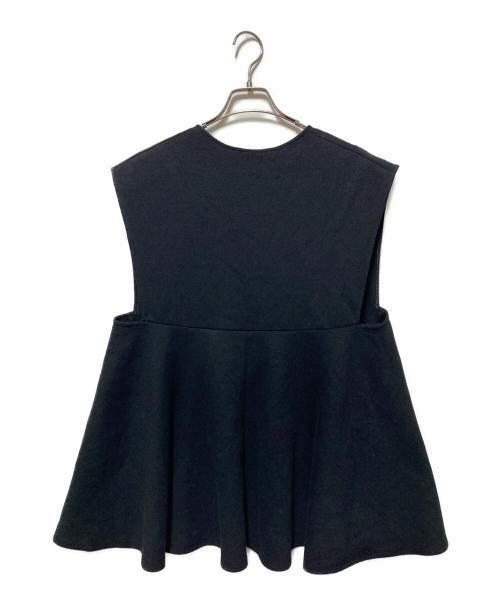 BEARDSLEY（ビアズリー）BEARDSLEY (ビアズリー) ブークレフレアベスト ブラック サイズ:freeの古着・服飾アイテム
