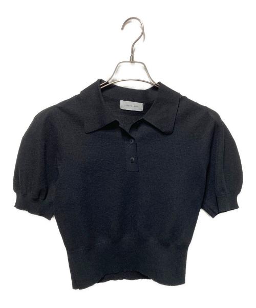 Adam et Rope（アダム エ ロペ）Adam et Rope (アダム エ ロペ) ニットポロシャツ ブラック サイズ:freeの古着・服飾アイテム