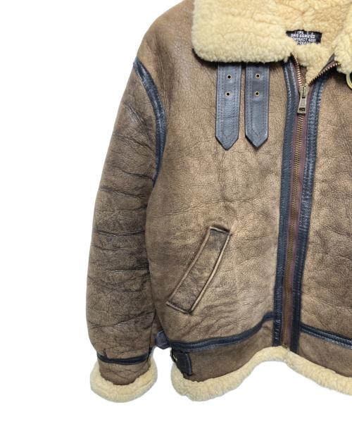US SHEEPSKIN（USシープスキン）US SHEEPSKIN (USシープスキン) B-3ムートンジャケット ブラウン サイズ:42の古着・服飾アイテム