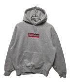 SUPREMEシュプリーム）の古着「Inside Out Box Logo Hooded Sweatshirt」｜グレー×レッド