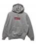 SUPREME（シュプリーム）の古着「Inside Out Box Logo Hooded Sweatshirt」｜グレー×レッド