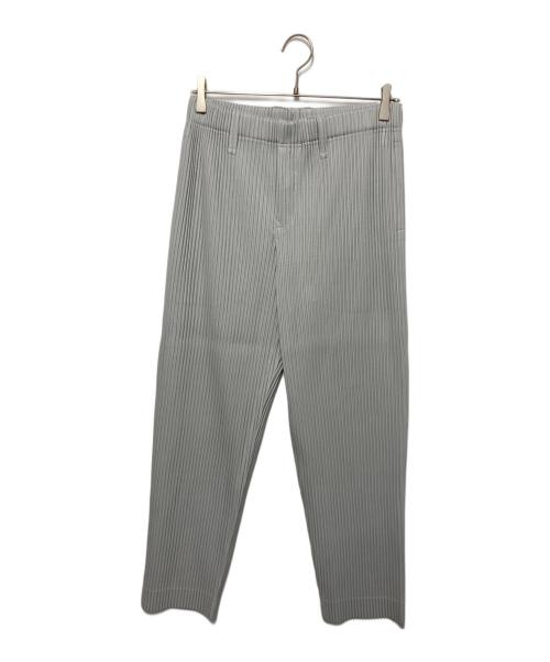 HOMME PLISSE ISSEY MIYAKE（オム プリッセ イッセイ ミヤケ）HOMME PLISSE ISSEY MIYAKE (オム プリッセ イッセイ ミヤケ) BASICS ストレートパンツ グレー サイズ:2の古着・服飾アイテム
