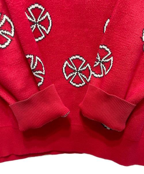 SUPREME（シュプリーム）SUPREME (シュプリーム) INDEPENDENT (インディペンデント) Crosses Sweater レッド サイズ:XLの古着・服飾アイテム