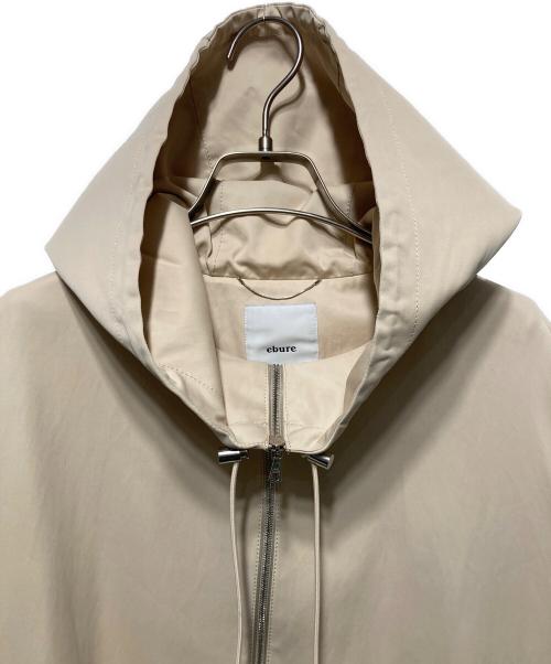 ebure（エブール）ebure (エブール) バックギャザーショート丈フーデッドコート ベージュ サイズ:36の古着・服飾アイテム
