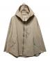 ebure（エブール）の古着「バックギャザーショート丈フーデッドコート」｜ベージュ