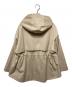 ebure (エブール) バックギャザーショート丈フーデッドコート ベージュ サイズ:36：13000円