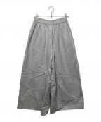 ebureエブール）の古着「コットンヘリンボーン ワイドパンツ」｜グレー
