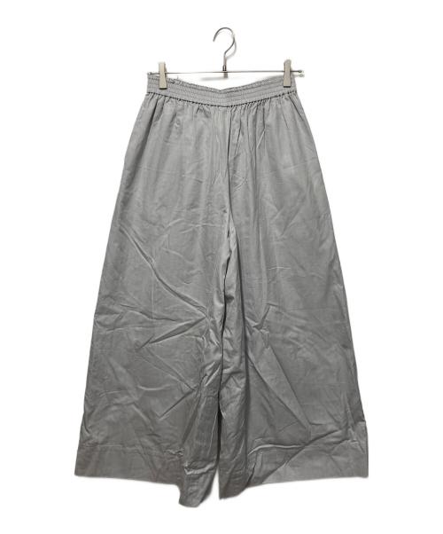 ebure（エブール）ebure (エブール) コットンヘリンボーン ワイドパンツ グレー サイズ:38の古着・服飾アイテム