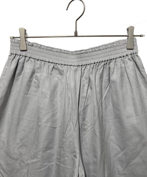 ebure（エブール）ebure (エブール) コットンヘリンボーン ワイドパンツ グレー サイズ:38の古着・服飾アイテム