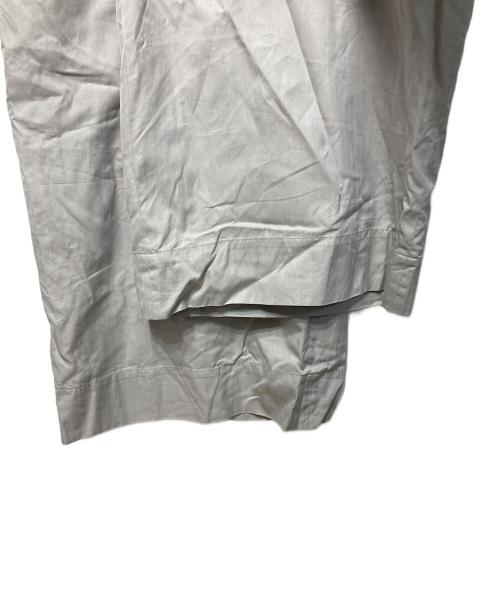 ebure（エブール）ebure (エブール) コットンヘリンボーン ワイドパンツ グレー サイズ:38の古着・服飾アイテム