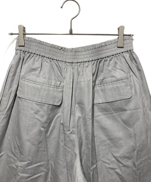 ebure（エブール）ebure (エブール) コットンヘリンボーン ワイドパンツ グレー サイズ:38の古着・服飾アイテム