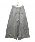 ebure (エブール) コットンヘリンボーン ワイドパンツ グレー サイズ:38：15000円