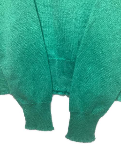 BLAMINK（ブラミンク）BLAMINK (ブラミンク) カシミヤ12Gタートルロングスリーブ ニットセーター グリーン サイズ:36の古着・服飾アイテム