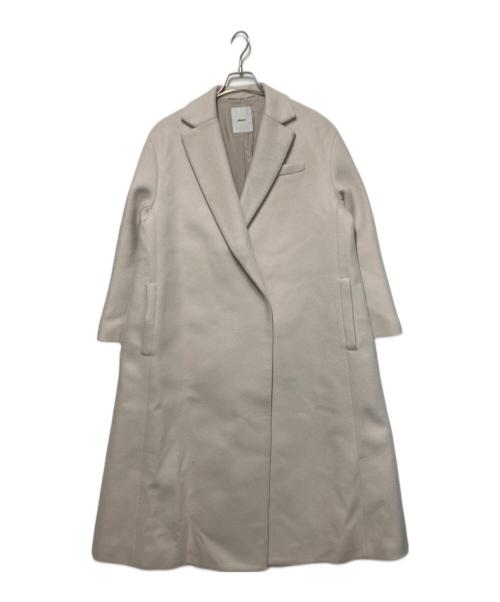 ebure（エブール）EBURE (エブール) ウールボンディングチェスターコート ベージュ サイズ:36の古着・服飾アイテム