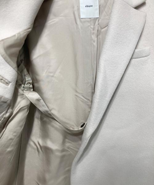 ebure（エブール）EBURE (エブール) ウールボンディングチェスターコート ベージュ サイズ:36の古着・服飾アイテム