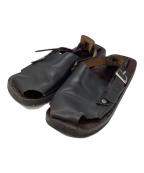 JUTTA NEUMANNユッタニューマン）の古着「JEFF レザーサンダル」｜ブラック