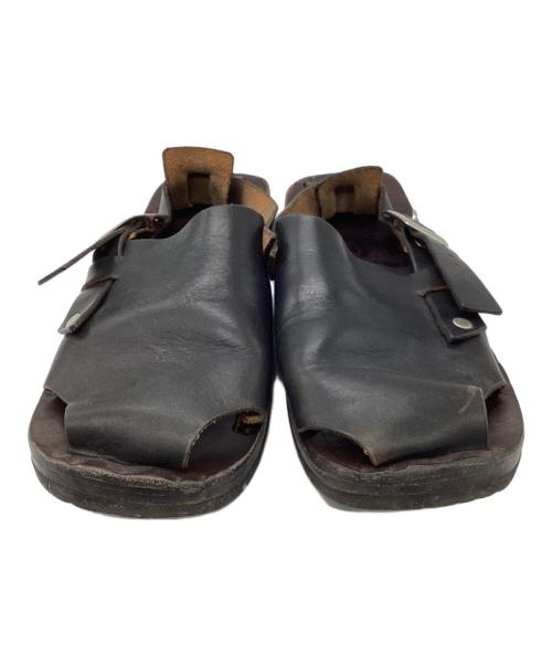 JUTTA NEUMANN（ユッタニューマン）JUTTA NEUMANN (ユッタニューマン) JEFF レザーサンダル ブラック サイズ:D8の古着・服飾アイテム