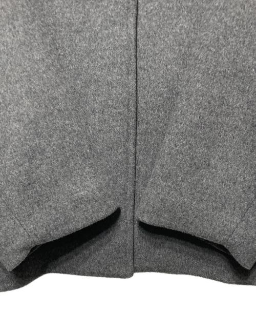 JOURNAL STANDARD（ジャーナルスタンダード）JOURNAL STANDARD (ジャーナルスタンダード) スーパー140ビーバーノーカラーショートコート グレー サイズ:36の古着・服飾アイテム