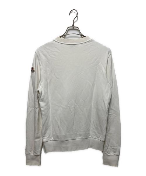 MONCLER（モンクレール）MONCLER (モンクレール) ロゴスウェット ホワイト サイズ:Ｓの古着・服飾アイテム