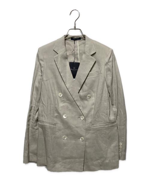 Aquascutum（アクアスキュータム）Aquascutum (アクアスキュータム) ダブルブレストジャケット ベージュ サイズ:6の古着・服飾アイテム