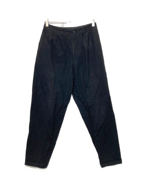 Y's for men（ワイズフォーメン）Y's for men (ワイズフォーメン) テーパードストライプパンツ ブラック サイズ:Mの古着・服飾アイテム