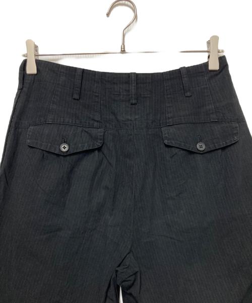 Y's for men（ワイズフォーメン）Y's for men (ワイズフォーメン) テーパードストライプパンツ ブラック サイズ:Mの古着・服飾アイテム
