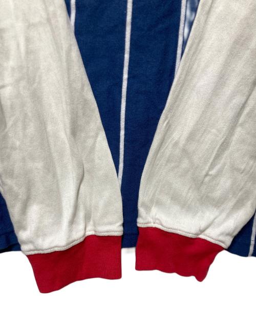 SUPREME（シュプリーム）SUPREME (シュプリーム) Stripe Raglan L/S Top ネイビー×ホワイト サイズ:XLの古着・服飾アイテム
