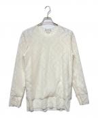 COMME des GARCONS COMME des GARCONSコムデギャルソン コムデギャルソン）の古着「レイヤード レース プルオーバー トップス」｜ホワイト