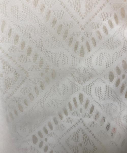 COMME des GARCONS COMME des GARCONS（コムデギャルソン コムデギャルソン）COMME des GARCONS COMME des GARCONS (コムデギャルソン コムデギャルソン) レイヤード レース プルオーバー トップス ホワイト サイズ:Mの古着・服飾アイテム