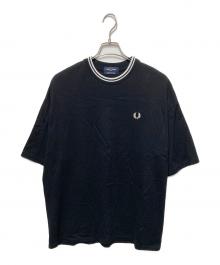 FRED PERRY×BEAMS（フレッドペリー×ビームス）の古着「別注 オーバー Tシャツ」｜ブラック