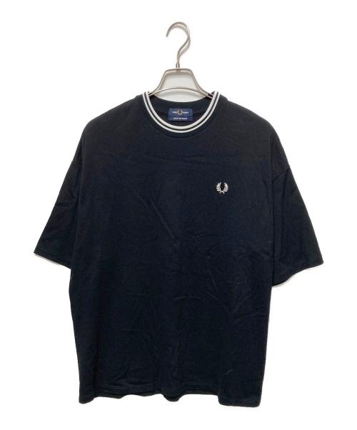 FRED PERRY（フレッドペリー）FRED PERRY (フレッドペリー) BEAMS (ビームス) 別注 オーバー Tシャツ ブラック サイズ:Ｌの古着・服飾アイテム