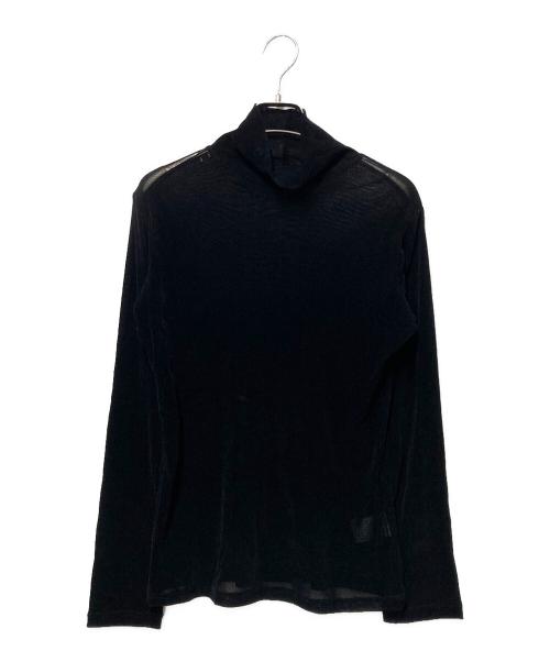 GROUND Y（グラウンドワイ）GROUND Y (グラウンドワイ) FLOCKY HIGH NECK TULLE ブラック サイズ:1の古着・服飾アイテム