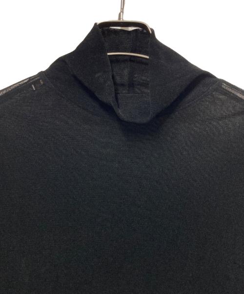GROUND Y（グラウンドワイ）GROUND Y (グラウンドワイ) FLOCKY HIGH NECK TULLE ブラック サイズ:1の古着・服飾アイテム