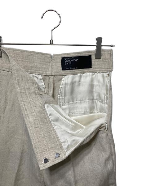 CHAOS（カオス）CHAOS (カオス) ウールリネンヘリンボーンセットアップ アイボリー サイズ:ジャケットFree/ボトム38の古着・服飾アイテム