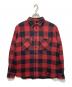 NEIGHBORHOOD（ネイバーフッド）の古着「バッファローチェックネルシャツ」｜レッド
