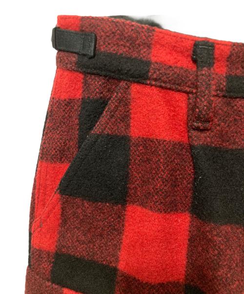 KAPITAL（キャピタル）KAPITAL (キャピタル) バッファローチェックウールハーフパンツ レッド サイズ:2の古着・服飾アイテム