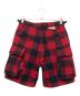 KAPITAL (キャピタル) バッファローチェックウールハーフパンツ レッド サイズ:2：7000円