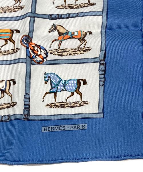 HERMES（エルメス）HERMES (エルメス) プチカレ ブルー×ホワイトの古着・服飾アイテム