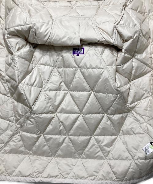 THE NORTHFACE PURPLELABEL（ザ・ノースフェイス パープルレーベル）THE NORTHFACE PURPLELABEL (ザ・ノースフェイス パープルレーベル) ダウン ポンチョ アイボリー サイズ:Mの古着・服飾アイテム