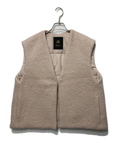 DRAWER（ドゥロワー）Drawer (ドゥロワー) FALL2 ボアジレ ベージュ サイズ:Freeの古着・服飾アイテム