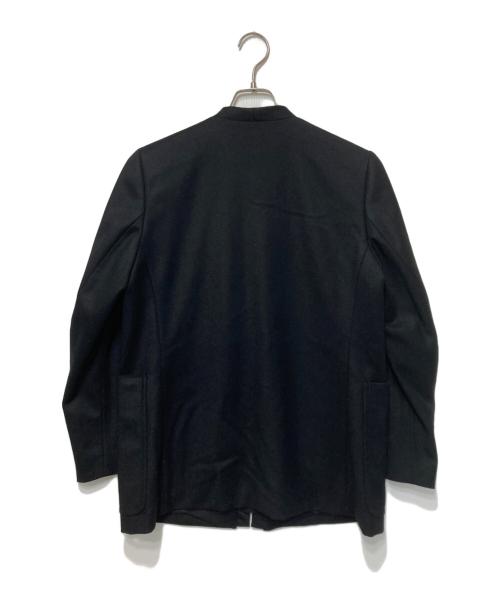 BACCA（バッカ）BACCA (バッカ) ウールサキソニー ノーカラージャケット ブラック サイズ:36の古着・服飾アイテム