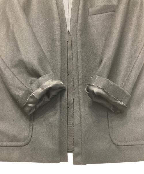 BACCA（バッカ）BACCA (バッカ) ウールサキソニー ノーカラージャケット ブラック サイズ:36の古着・服飾アイテム