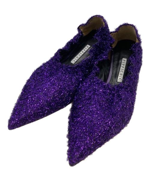 Pippichic（ピッピシック）Pippichic (ピッピシック) REMY SPARK フラットシューズ パープル サイズ:38の古着・服飾アイテム